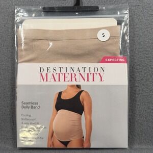 Destination Maternity Belly Band Women's Small Beige Seamless Belly Band NIP